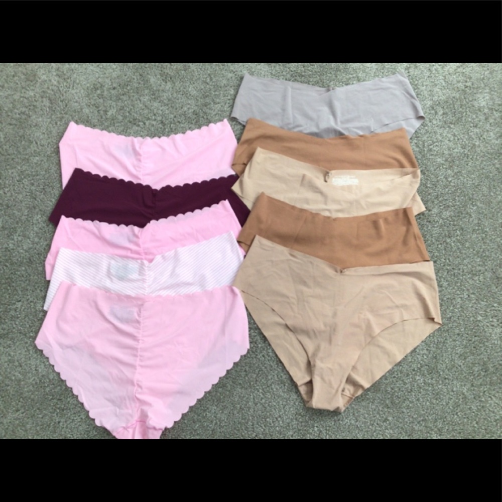 Bundle of 10 Victoria’s Secret No Show Hiphuggers
